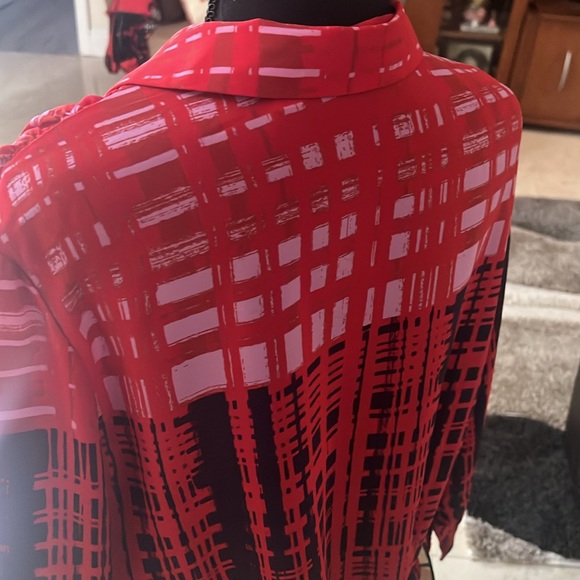 Long sleeve multi-color blouse by Eva Mendez - Picture 5 of 5